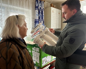 Калужские «Зеленые» установили вдове ВОВ систему очистки воды